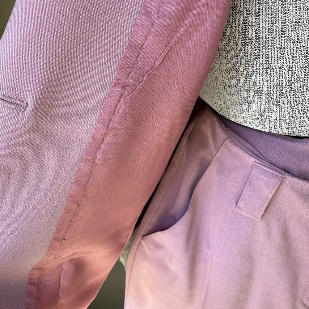 Women's suit Pink Blazer and Pants - Picture 14 of 14